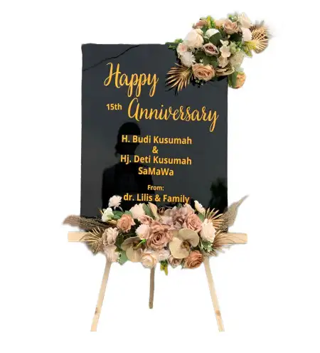 Papan Bunga Akrilik Klojen