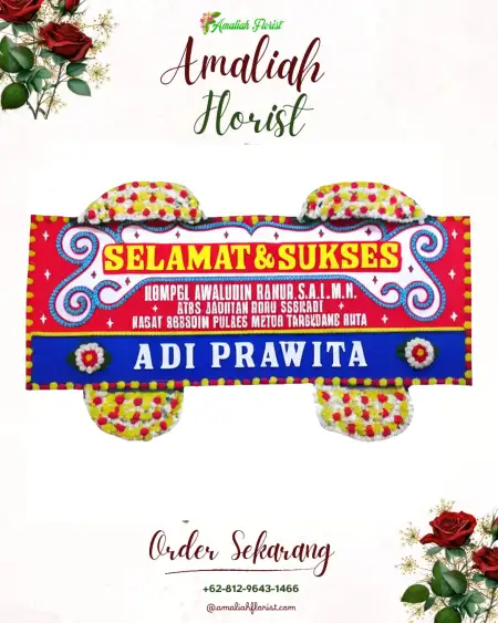 Papan Bunga Ucapan Selamat Klojen