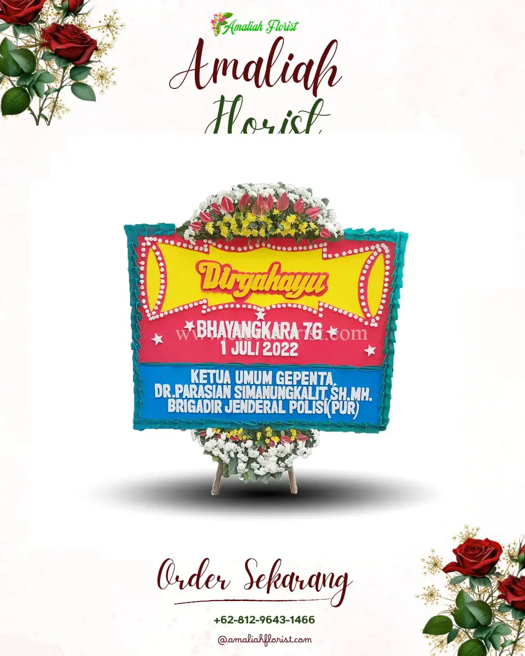 Papan Bunga HUT Ulang Tahun Klojen